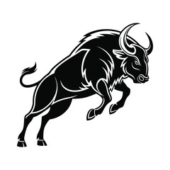 Buffalo silhouette Vector illustrator