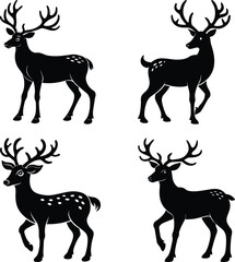 Reindeer Silhouette vector