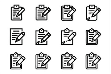 Paste icon set