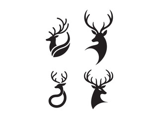 Fototapeta premium deer head silhouette