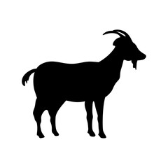 Goat Silhouette Vector Illustration