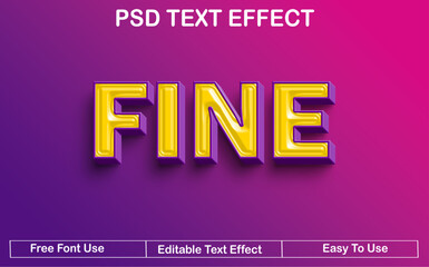 Text effect design.