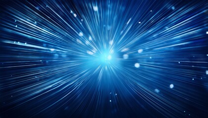 Fototapeta premium Blue radial background light glitter