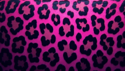 Obraz premium Pink Leopard Print Pattern Design