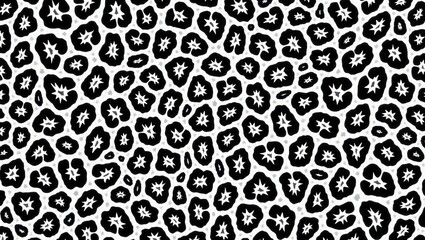 Stylish Black and White Abstract Pattern Design