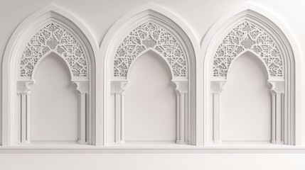 Ornate White Arches