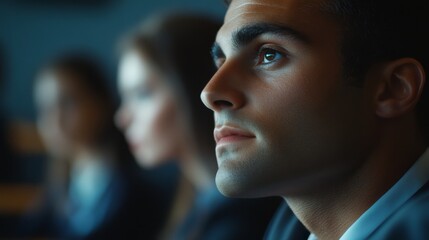 Teacher instructing students in classroom. Featuring education and teaching methods