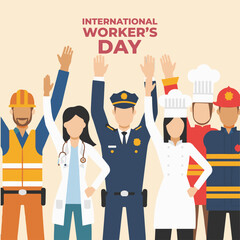 International Workers' Day Celebration Vector design