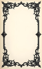 Vintage gothic page template