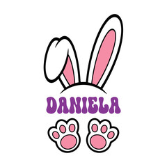 Happy Easter Design, Daniela ,Easter Quotes Design, Easter ornament, easter typography, Easter t-shirt Design, Easter vector, Easter ornament