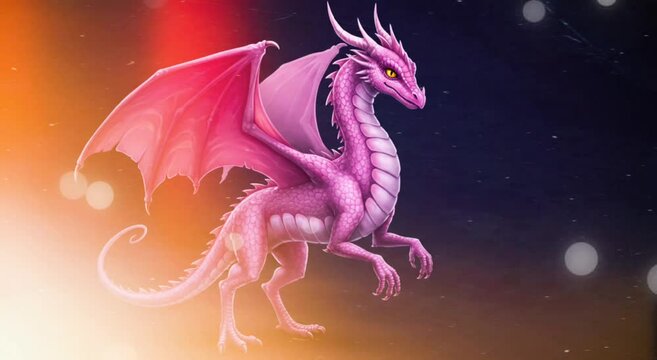 Pink Dragon Animation
