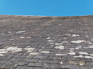 The buildings of Montsoreau have steep grey slate roofs.
Maine et Loire, Pays de la Loire, France