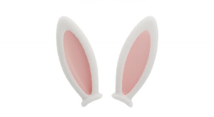 Fototapeta premium Pink white rabbit ears decoration image