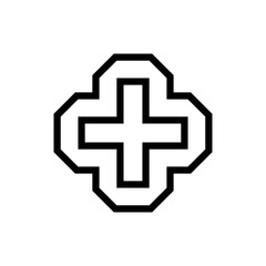 Obraz premium Cross icon