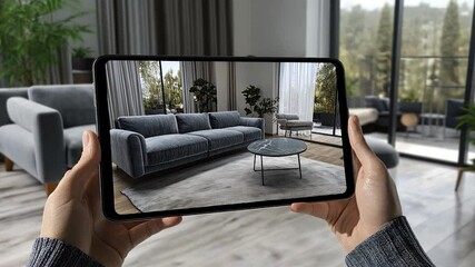 VR Furniture Visualization in Living Room