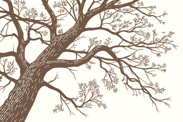 44 Surreal wooden chain link, intertwined tree branches forming a circle, organic ring sculpture, nature-inspired art, floating leaves, white background, hyperrealistic texture, high detail bark, symb