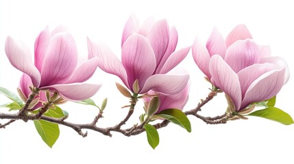 Obraz premium Delicate Pink Magnolia Blossoms