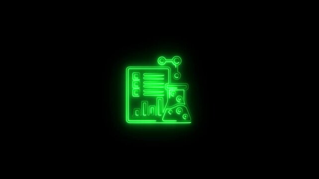 Lab, equipment, chemistry, biology, computer, physics, test tube, science lab equipment, chemistry and medicine. Symbols for website or app ui, logo design