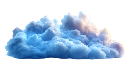 Cloud shape soft outline minimal isolated on white background