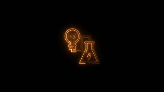 Laboratory Analysis and Medical Services Icon.creative icon Light bulb gear pencil ico