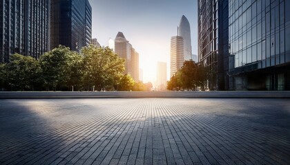 Escenario de una ciudad sin personas.