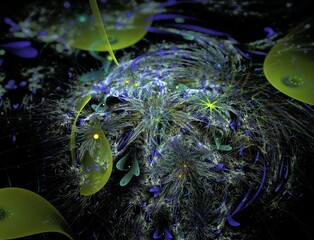 Imaginatory fractal abstract background Image