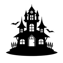 haunted house vector