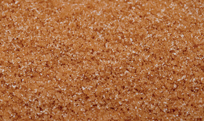 Coconut sugar texture background. Crystal coconut palm brown sugar pattern vector illustration. Copy space. Pile of coconut palm sugar isolated. Coco sap sugar or coconut blossom.
