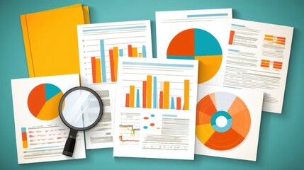 Data Analysis: Colorful Charts, Graphs, and Magnifying Glass