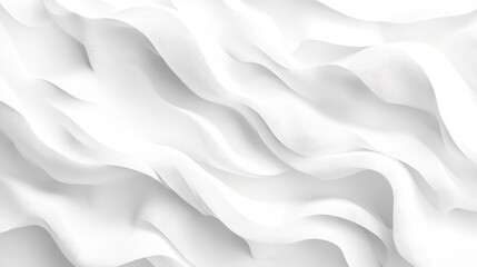 Obraz premium Seamless white watercolor paper background texture. Tileable thick rough kraft card stock flat lay backdrop pattern with copy space. High resolution artistic abstract creative concept 3D rendering.. 