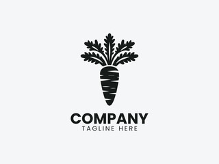 Obraz premium Carrot Vegetable Vector Logo Design, Fresh Healthy Carrot Logo