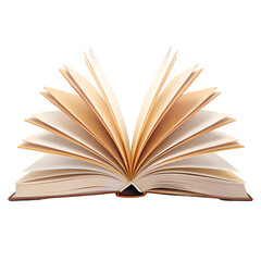 open book isolated on white background