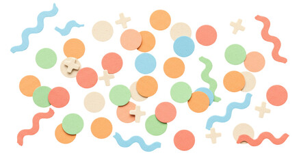Isolated Confetti