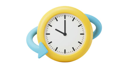 Isolated Clock with Rotating Arrow