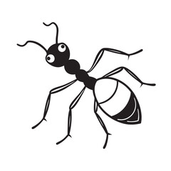 Paper quilling ant insect art icon