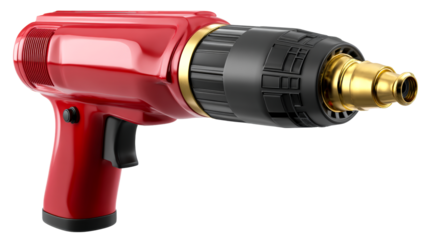 Powerful red cordless drill for home improvement tasks