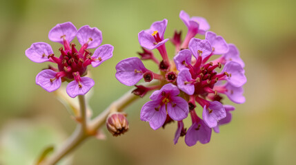 Obraz premium Pressed and dried flower smartweed or persicaria hydropiper, isolated