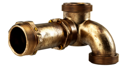 Brass pipe fitting for plumbing, finely crafted