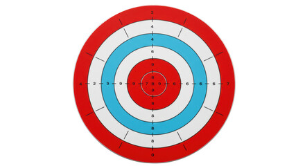 Isolated Archery target