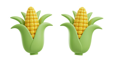 Isolated Two Corns