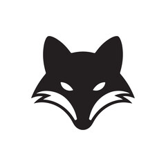 fox vector silhouette outline illustration