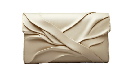 Naklejka premium Bag clutch fashion glamour style classic retro isolated on white leather
