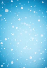 Fototapeta premium Delicate snowflakes drift onto a serene, expansive blue sky, swirling gently in a frosty breeze, season, subtle, peaceful