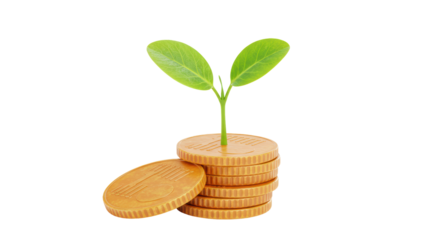 Isolated Coins with Plant