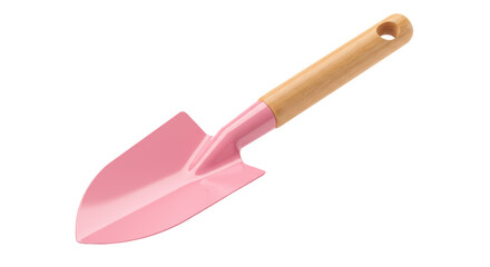 Isolated Pink Gardening Trowel