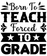 techer svg t-shirt design