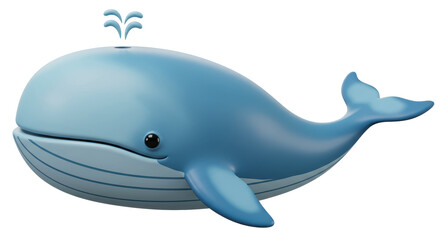 Isolated Cartoon Whale