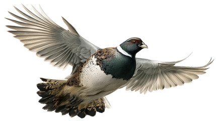 Obraz premium Vibrant bird soaring through the air with wings spread wide