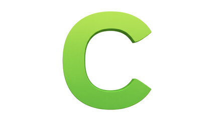 Isolated Letter C