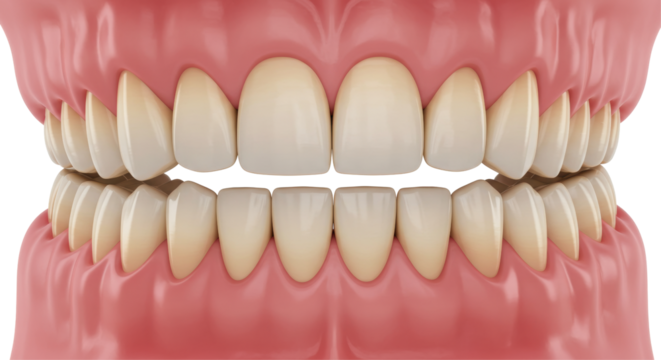 Isolated Perfect Teeth